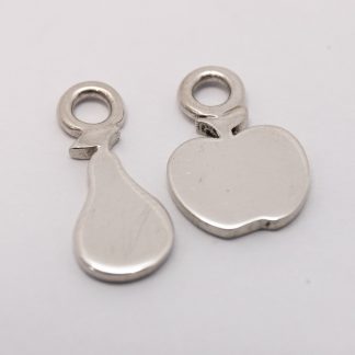 Stg Apple & Pear Earring Charm_0