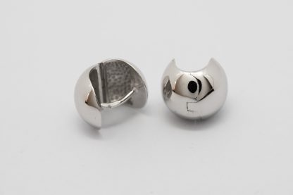 Stg/silver Hinged Huggie Earring_0