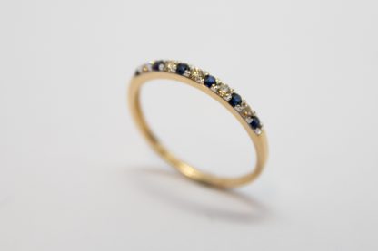 9ct Sapphire & Diamond Ring_0