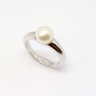 Stg/silver Pearl Ring_0
