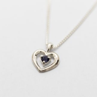 Stg Sapphire Heart Pendant_0