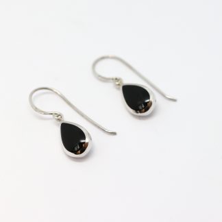 Stg/silver Black Onyx Earrings_0