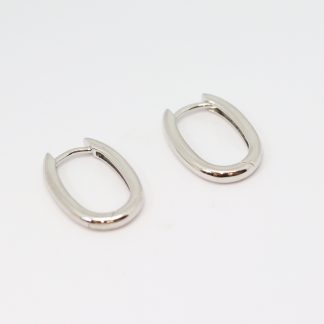 Stg/silver Huggie Earring_0