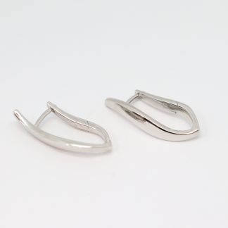 Stg/silver Huggie Earring_0