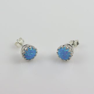 Manufactured Opal Earring_0