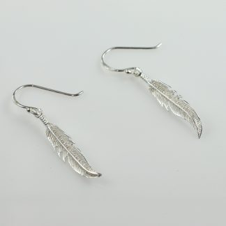 Stg/silver Feather Earrings_0