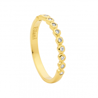 Stg/silver Gold Plated CZ Ring_0
