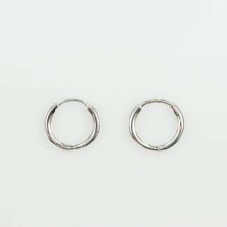 Stg/silver Huggie Earrings_0