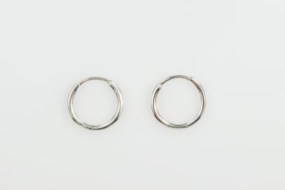 Stg/silver Huggie Earrings_0