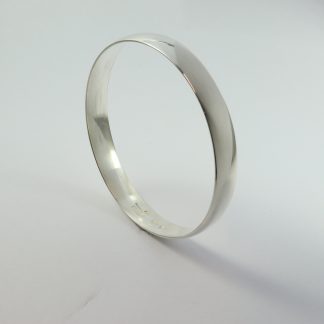 Stg Handcrafted Bangle 9mm x 2mm Size 9_0