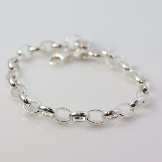 Stg/silver oval belcher bracelet_0