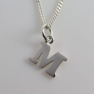 Stg Letter M Pendant_0