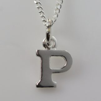 Stg Letter P Pendant_0