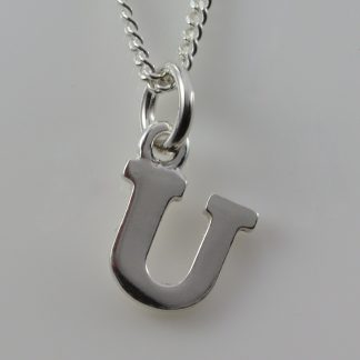 Stg Letter U Pendant_0