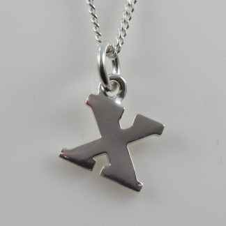 Stg Letter X Pendant_0