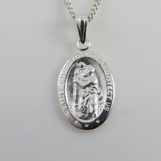 Stg/silver St Christopher pendant_0
