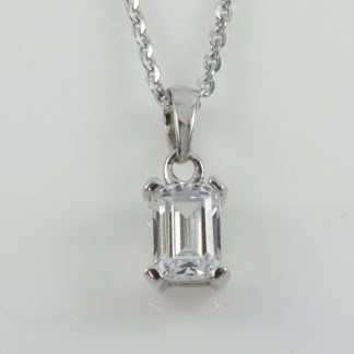Stg/silver CZ Pendant_0