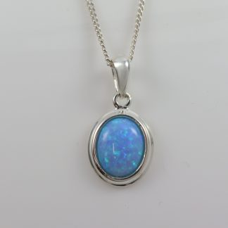 Stg silver Opal Pendant_0
