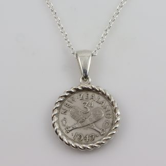 STG Three Pence Twist Wire Pendant_0