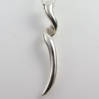 Stg/silver Twist Pendant_0