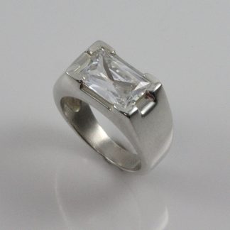Stg/silver CZ Dress Ring_0