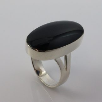 Stg/silver Onyx Ring_0