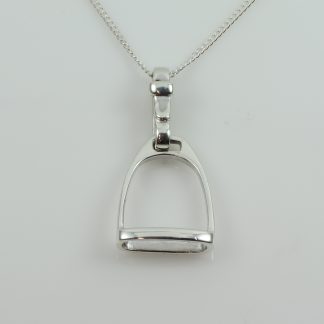 Stg/silver Stirrup Pendant_0