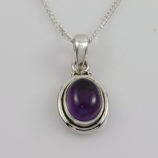 Stg/silver Amethyst Pendant_0
