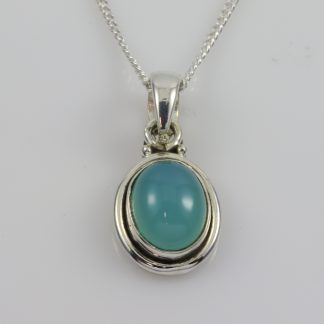 Stg/silver Amazonite Pendant_0