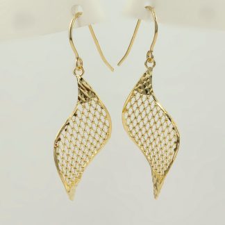 9ct Diamond Cut Drop Earrings_0