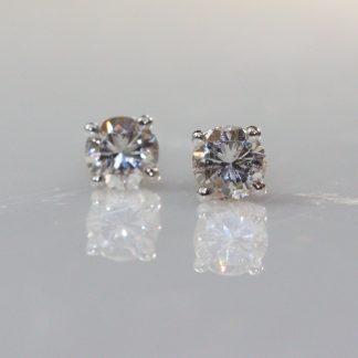 18ct White Gold Diamond Earrings 0.25ct TDW_0
