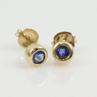 9ct Ceylonese Sapphire Earrings_0