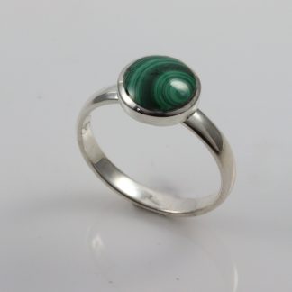 Stg/silver Malachite Ring_0