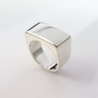 Stg Flat Top Dome Ring_0