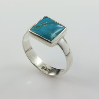 Stg/silver Turquoise Ring_0