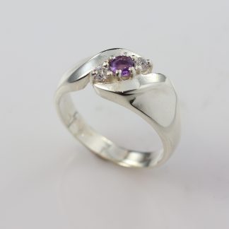 Stg/silver Amethyst Ring_0