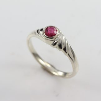 Stg/silver Ruby Ring_0