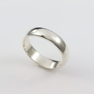 Stg/silver Plain Band_0