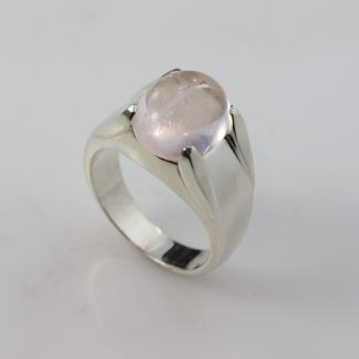 Stg/silver Rose Quartz Ring_0
