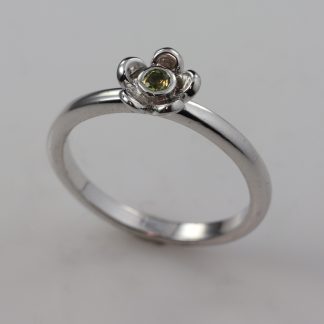 Stg/silver Peridot Ring_0