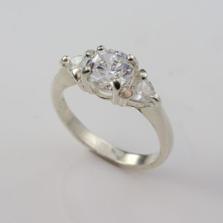 Stg/silver CZ Dress Ring_0
