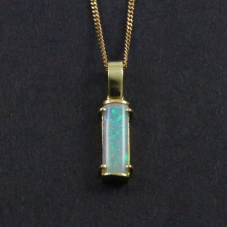 14ct Opal Tube Pendant w/ Bail_0