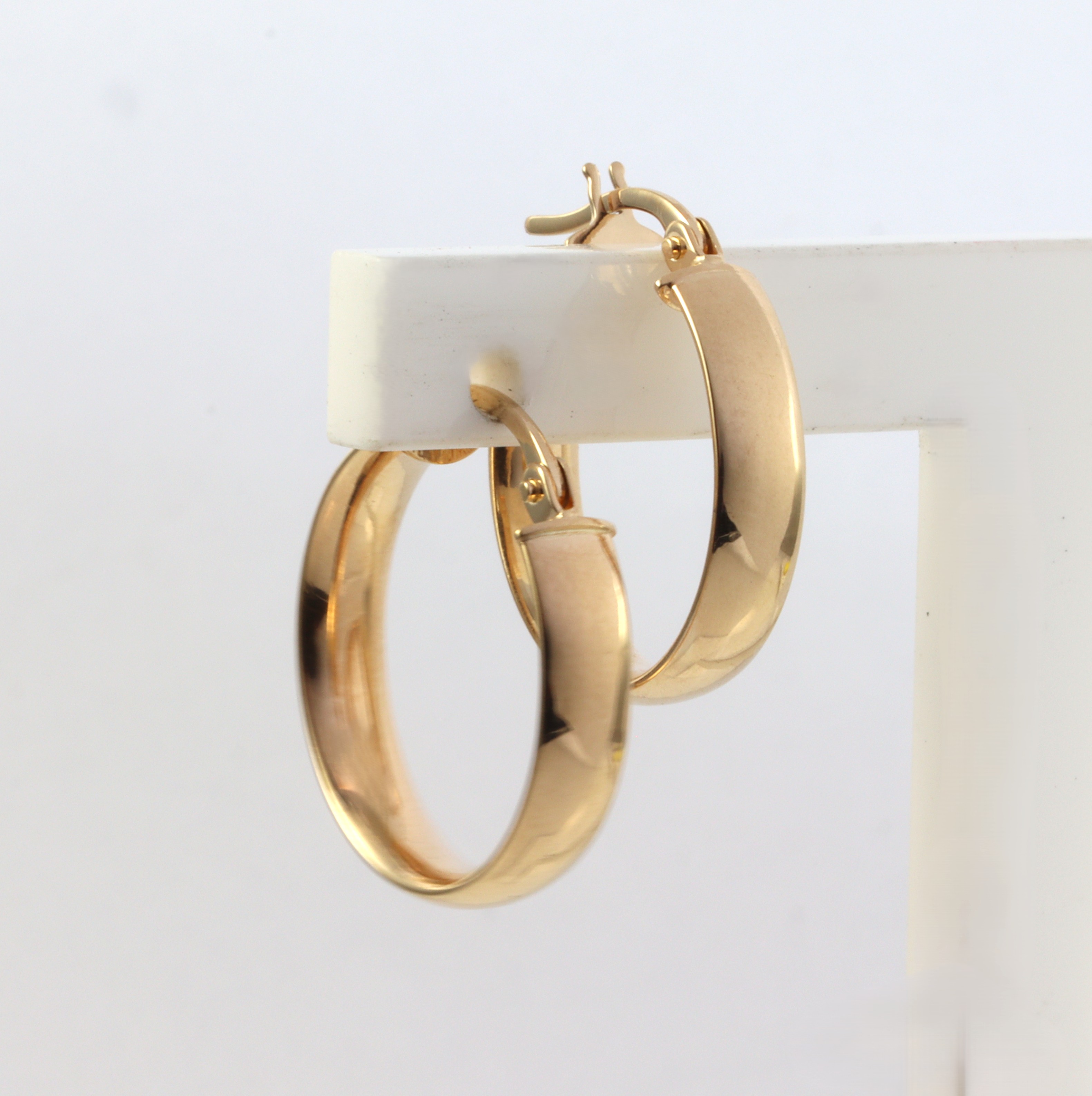 9ct Yellow Gold Hoop Earrings_0