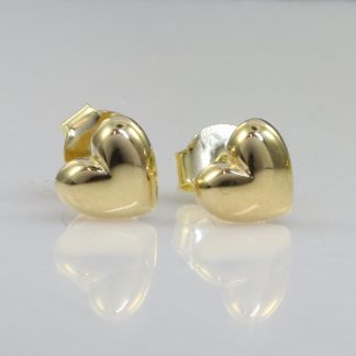 9ct Gold Heart Earrings_0