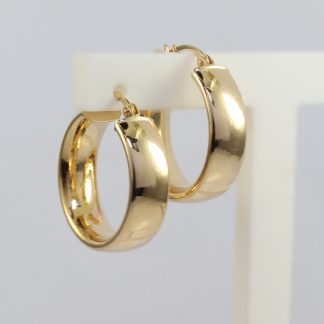 9ct Yellow Gold Hoop Earrings_0