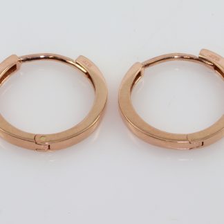9ct Rose Gold Huggies_0