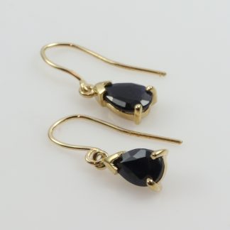 9ct Gold Sapphire Earrings_0