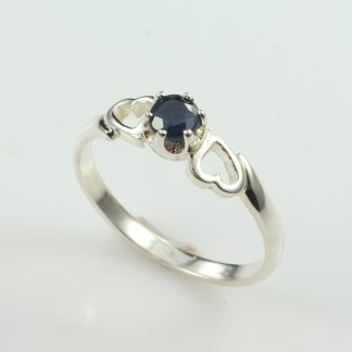 Stg/silver Sapphire Ring_0