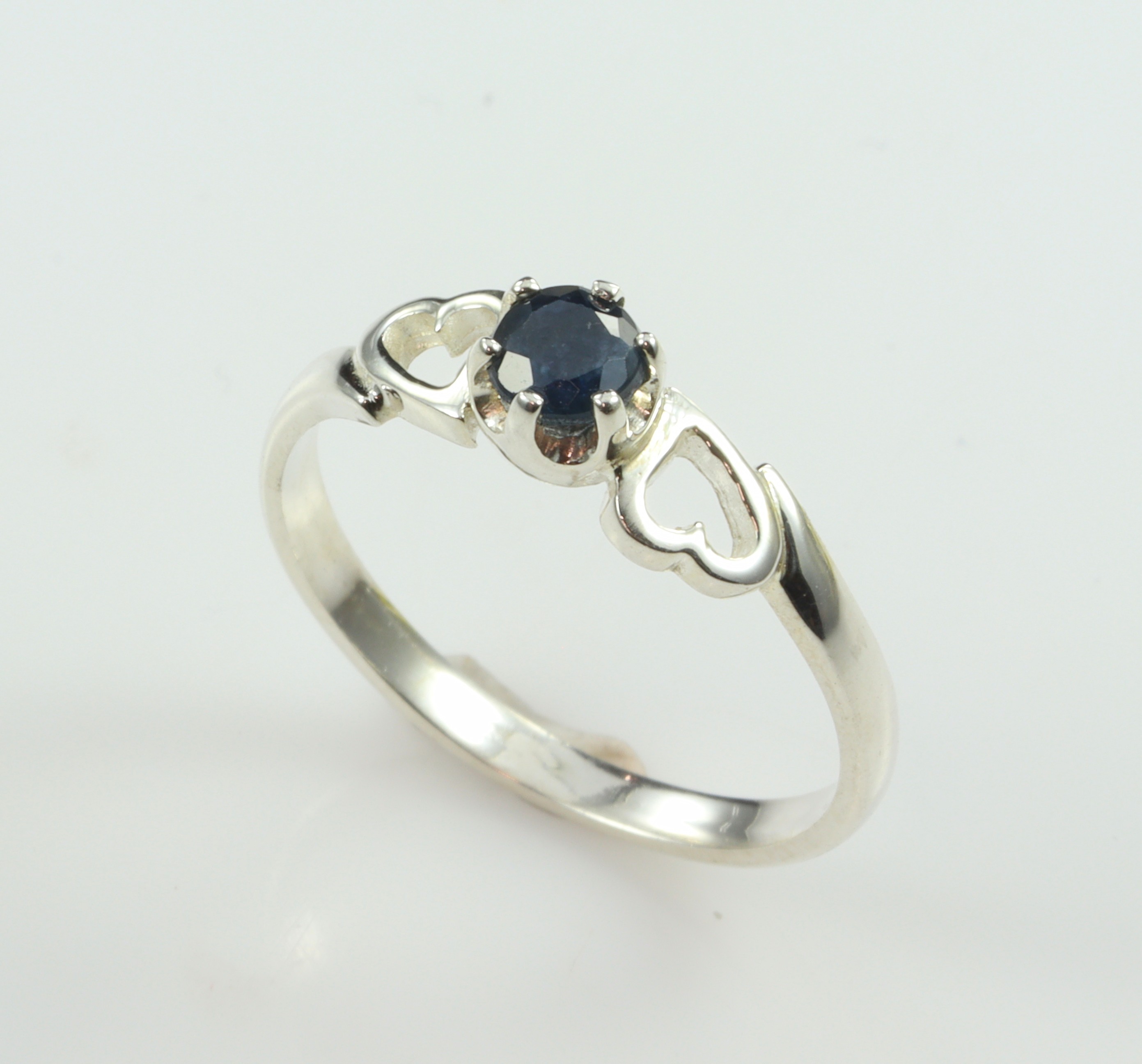 Stg/silver Sapphire Ring_0