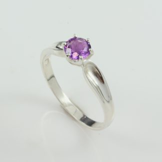 Stg/silver Amethyst Ring_0
